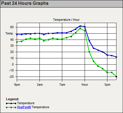 Springfield Temperatures 1/29/2008